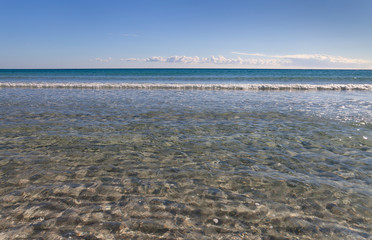 On the beach of La Cinta.