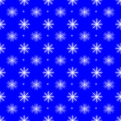 Snowflakes seamless pattern background