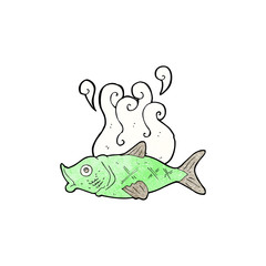 cartoon smelly fish