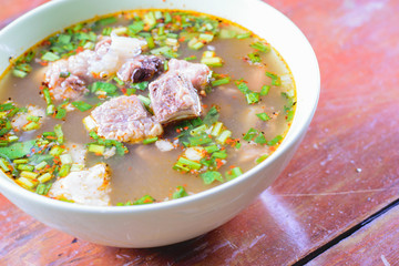 Spicy Hot and Sour Soup with Beef