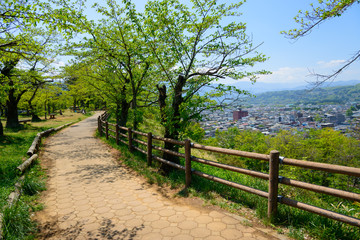 Hitsujiyama Park in spring in Chichibu, Saitama, Japan