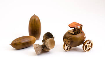 ökologisch abbaubares Dreirad aus natürlichen Rohstoffen