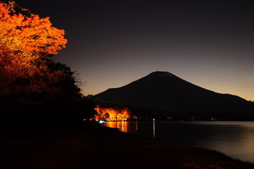 紅葉狩りと富士山