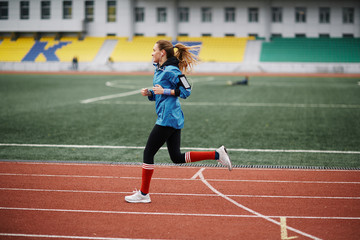 Fototapeta premium Running to the music