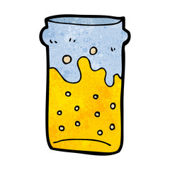 cartoon pint of beer