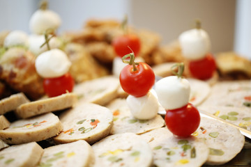 Delicious buffet food