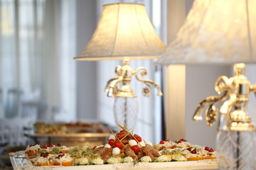 Delicious buffet food