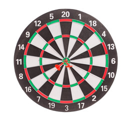 Traditional dart board.