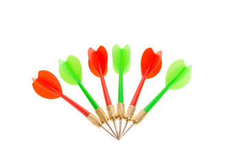 Green and red dart arrows.