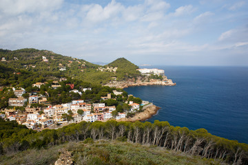 Fototapeta na wymiar Sa Tuna coast in Costa Brava, Spain