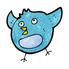 cartoon happy bird