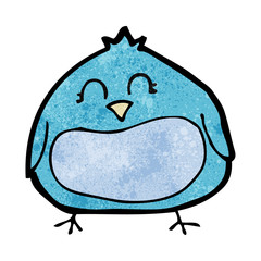 cartoon fat bird