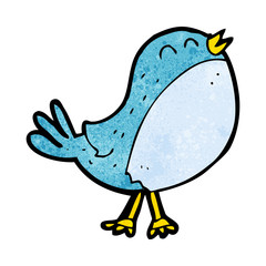 cartoon singing bird