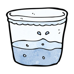 cartoon glass of water