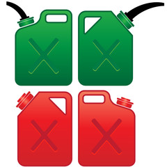 oil and  gas can on a white background vector illustration