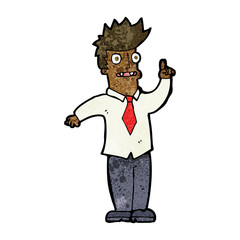 cartoon man with idea