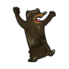 cartoon black bear