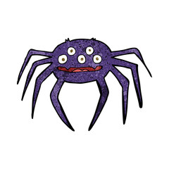 cartoon halloween spider