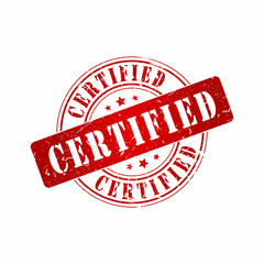 Vector Certified stamp