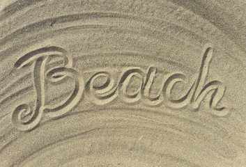 Fototapeta na wymiar ... design on the sand