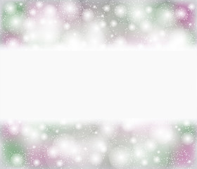 Winter glitter bokeh Christmas banner