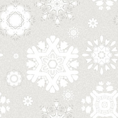 seamless vintage pattern from snowflakes