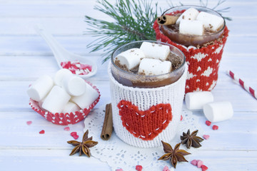 cocoa with marshmallows for the new year