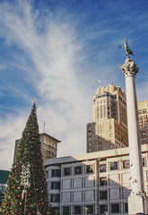 Fototapeta na wymiar サンフランシスコユニオンスクエアのクリスマス
