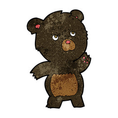 cartoon curious black bear