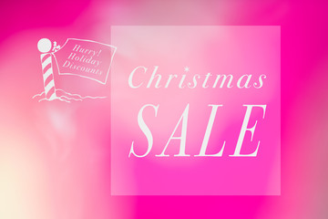 Christmas sale concept background