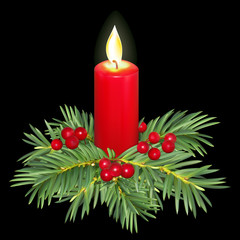 Christmas candle
