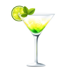 Cocktail with lime