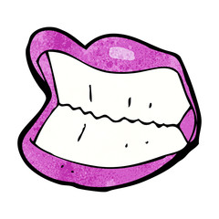 cartoon grinning mouth