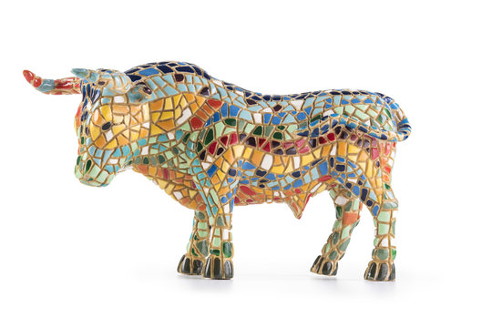 Gaudi Style Souvenir Bull 