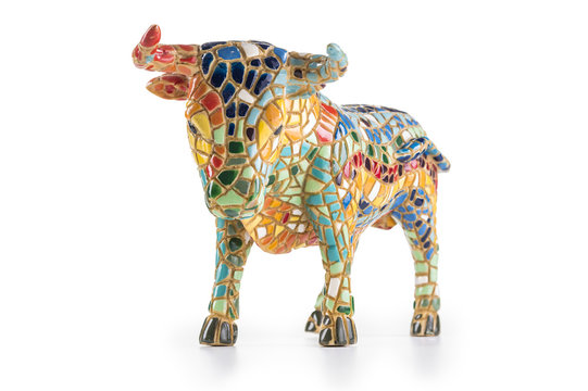 Gaudi Style Souvenir Bull 