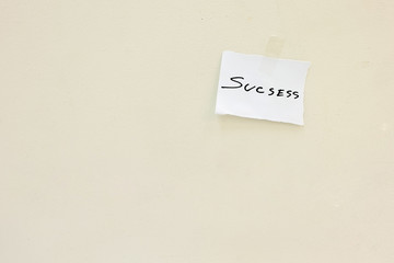 Note success message