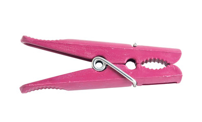 clothes-peg on white background