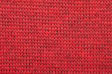 Red knitted melange textile pattern