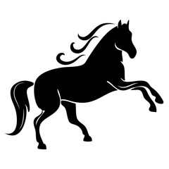 Horse silhouette vector