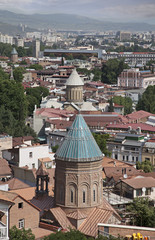 Obraz premium Roofs of old Tbilisi