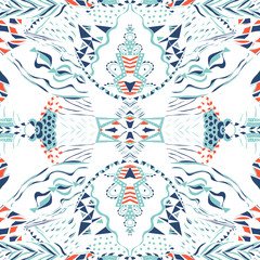 Traditional ornamental paisley bandanna.