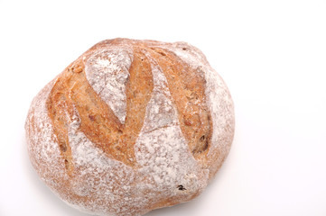 フランスパン ライ麦パン 白背景