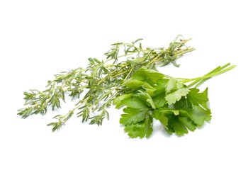 Fresh parsley and thyme