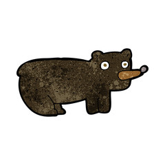 funny cartoon black bear