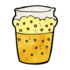 cartoon glass of beer