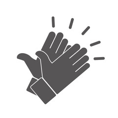 Hands clapping vector icons