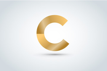 C letter vector icon template