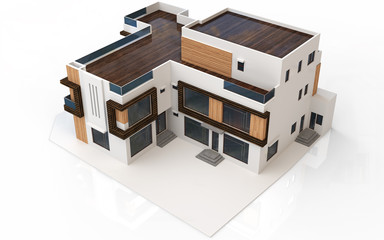 3d render of modern house