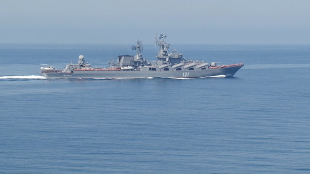 flagship of the Russian Black Sea fleet 