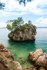 Famous rock in Brela